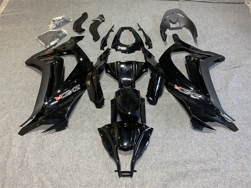 Amotopart 2011-2015 Kawasaki ZX10R Kit de carenado negro brillante