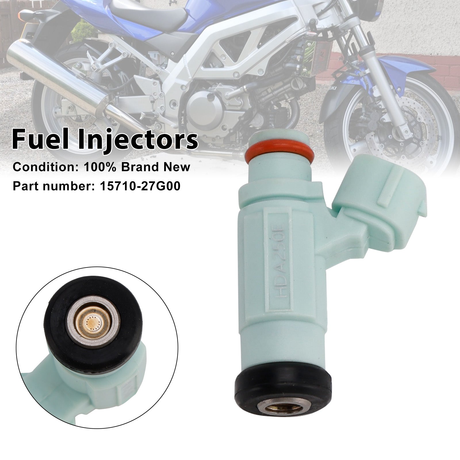 07-11 Suzuki SV650 03-08 DL650 Fuel Injectors 15710-27G00