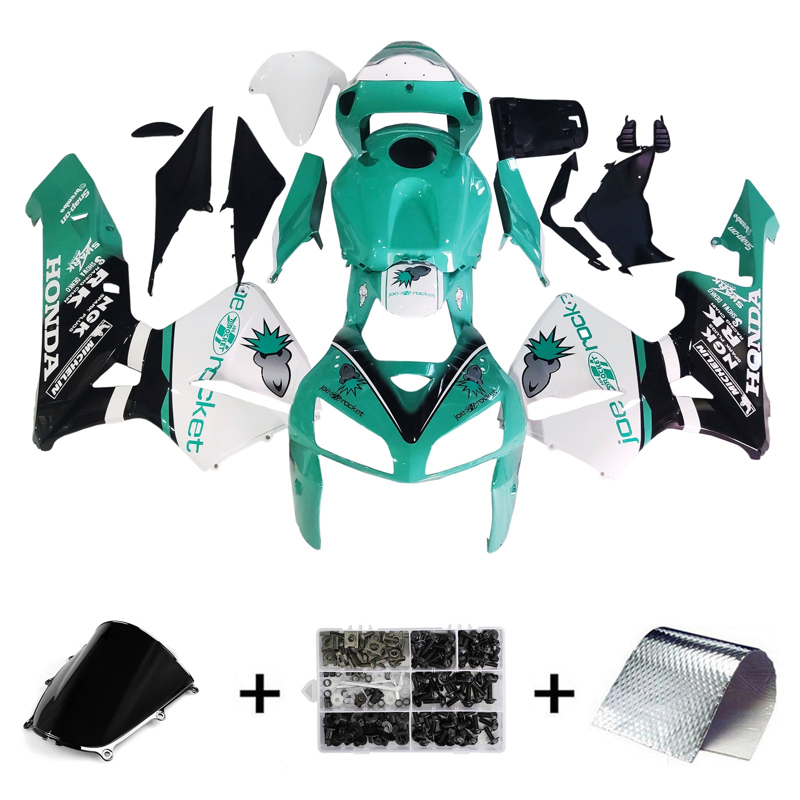 Amotopart 2005-2006 Honda CBR600RR Pale Cyan Fairing Kit