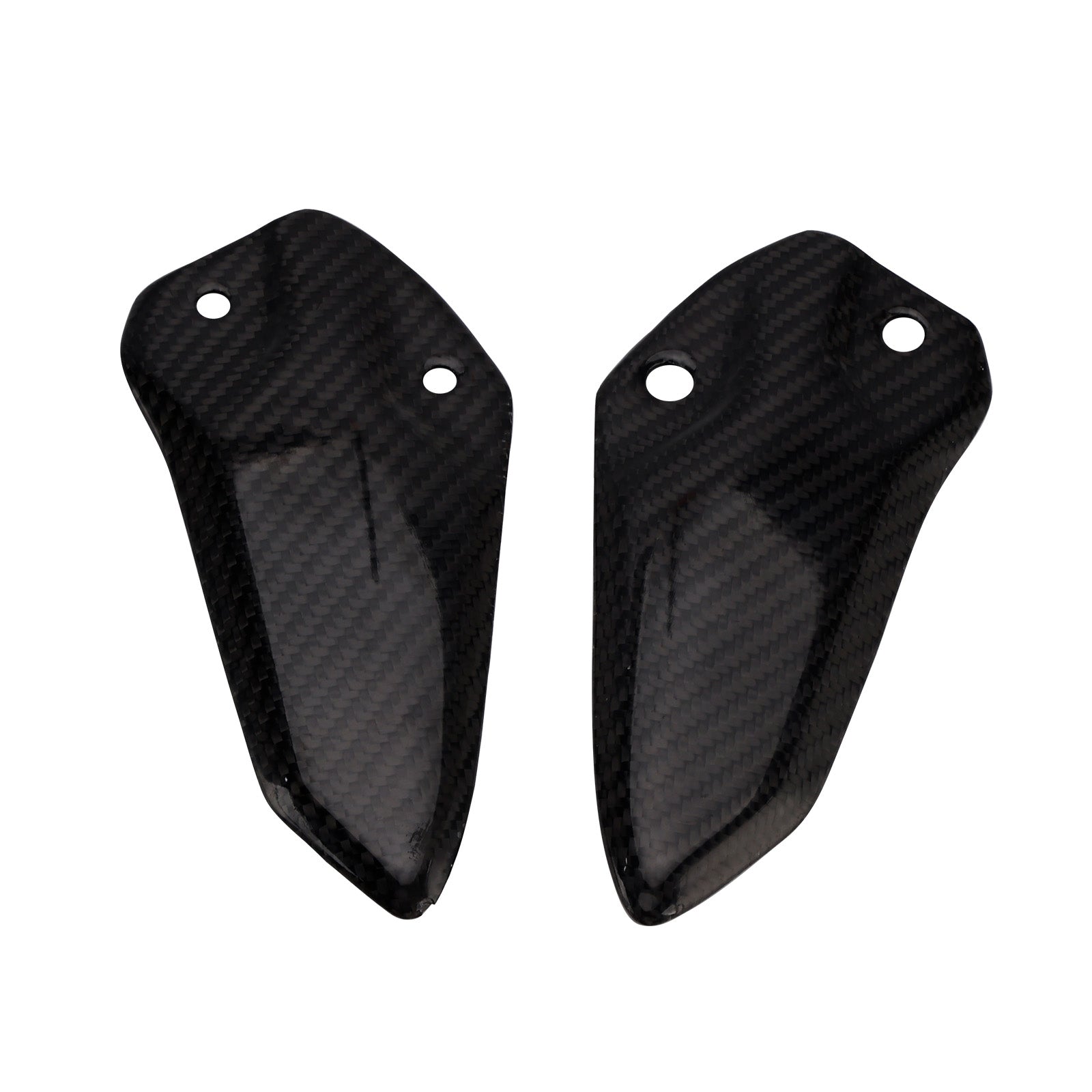 Placa de proteção para pés em fibra de carbono real Kawasaki ZX-4R ZX-4RR ZX-25R