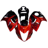 Amotopart 2008–2020 GSX1300R Hayabusa Suzuki Verkleidungsset in glänzendem Rot und Schwarz