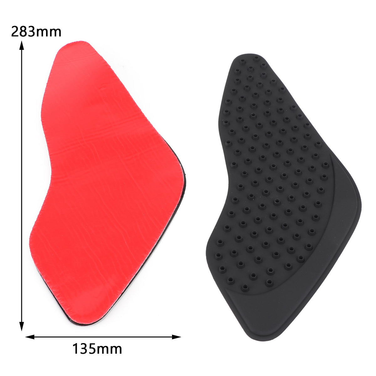 2X 92-18 Honda Cb400 Vtec Gumowa czarna boczna osłona zbiornika paliwa
