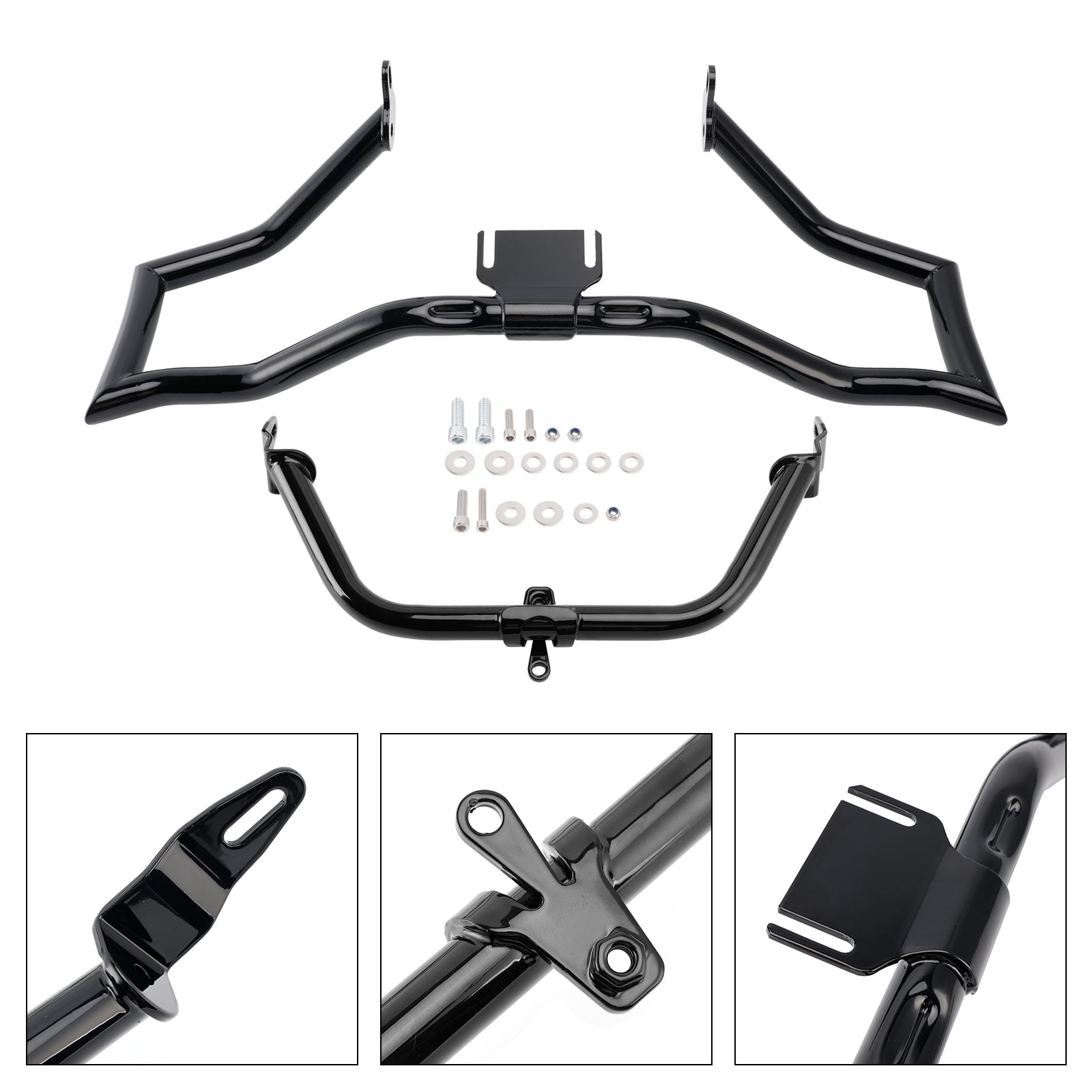 2014-2022 Road Glide  Engine Guard Frame Anti-Crash Bumper Protector Blackb