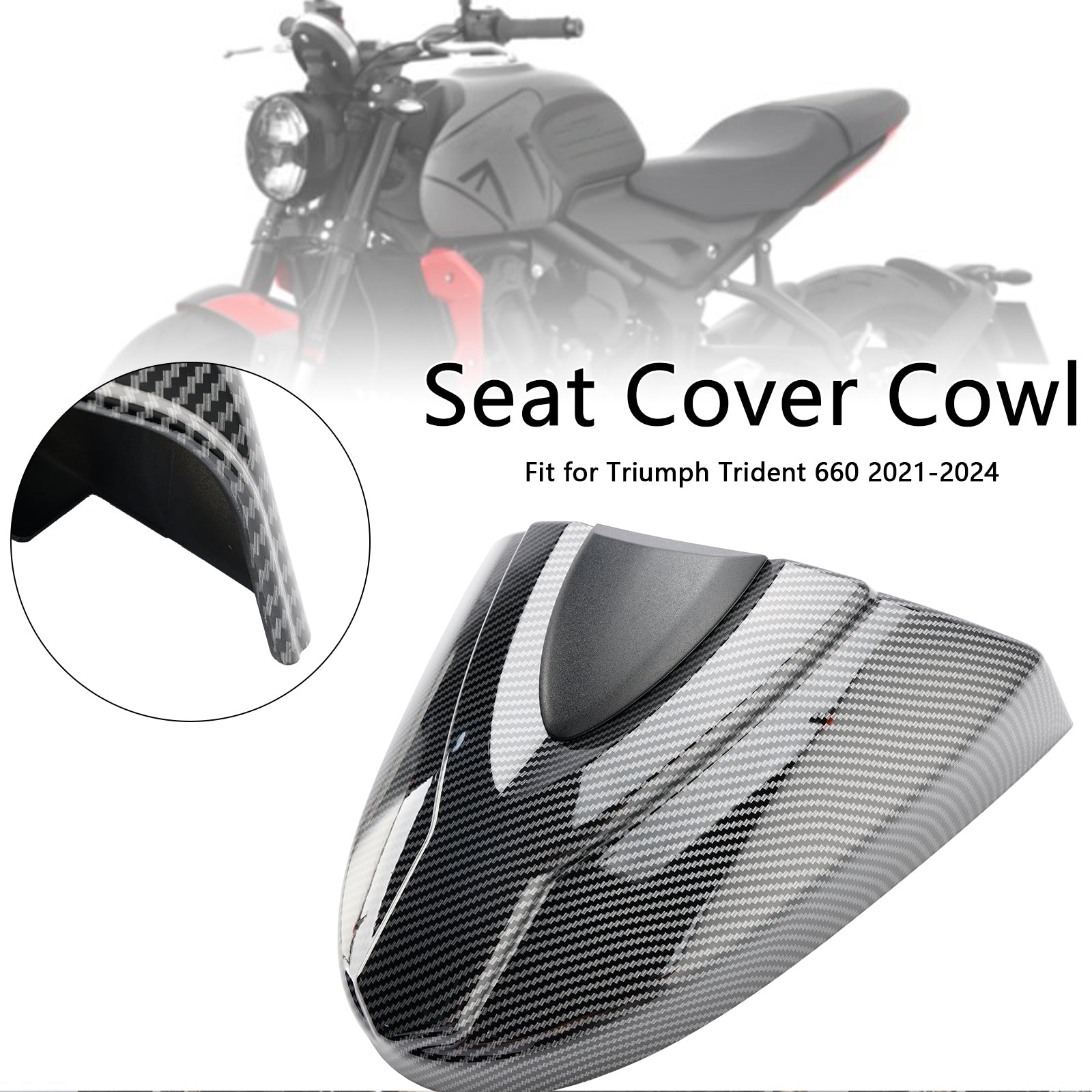 21-24 Trident 660 Tail Rear Seat Cover Fairing Cowl