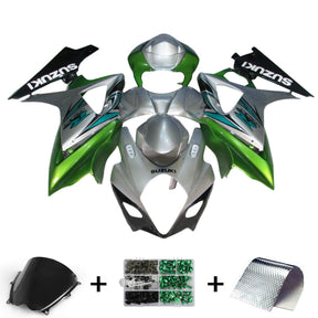 Amotopart 2007-2008 K7 GSXR1000 Suzuki Kit carena verde e grigio