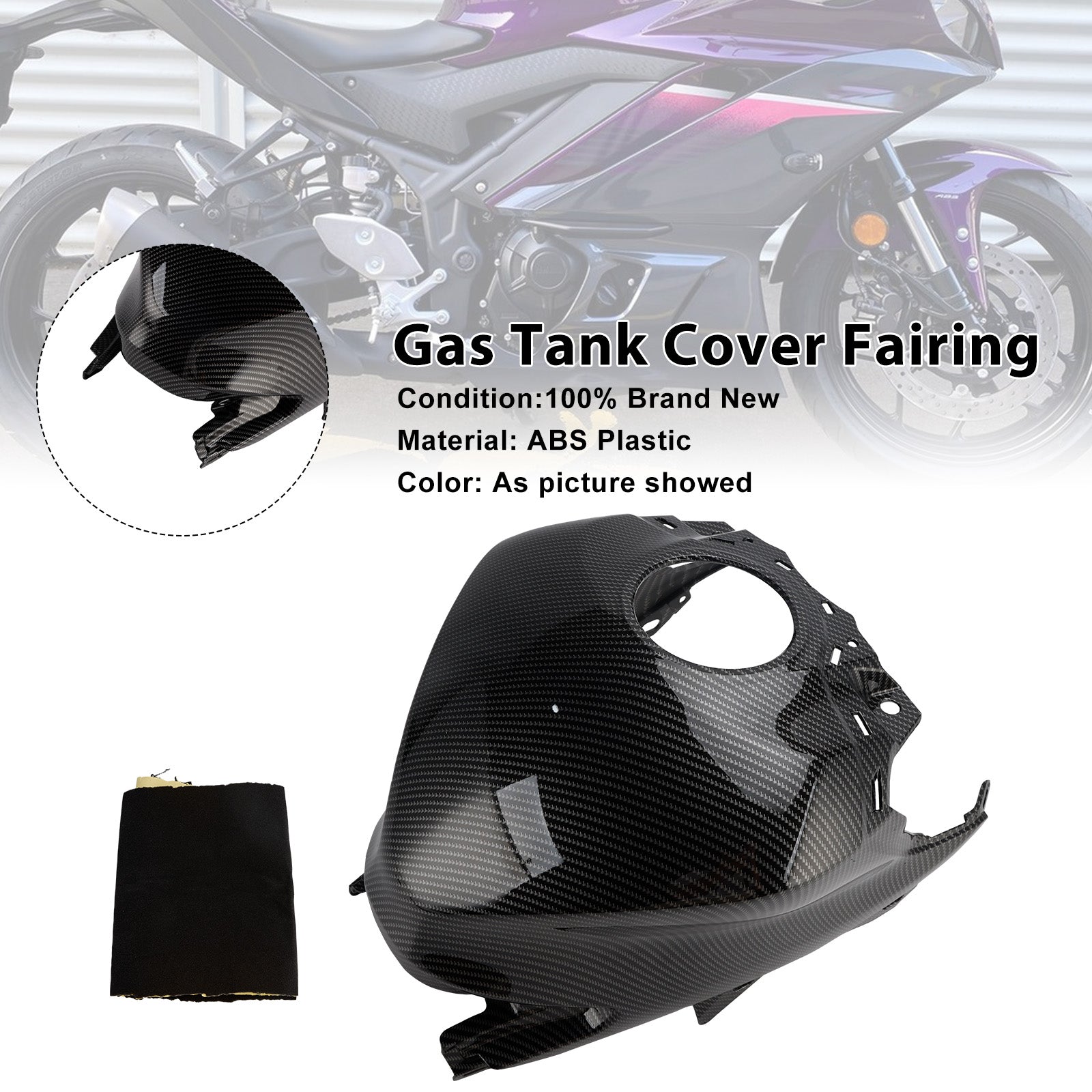 2025-2026 Yamaha YZF-R3 R25 Gas Tank Cover Fairing Protector