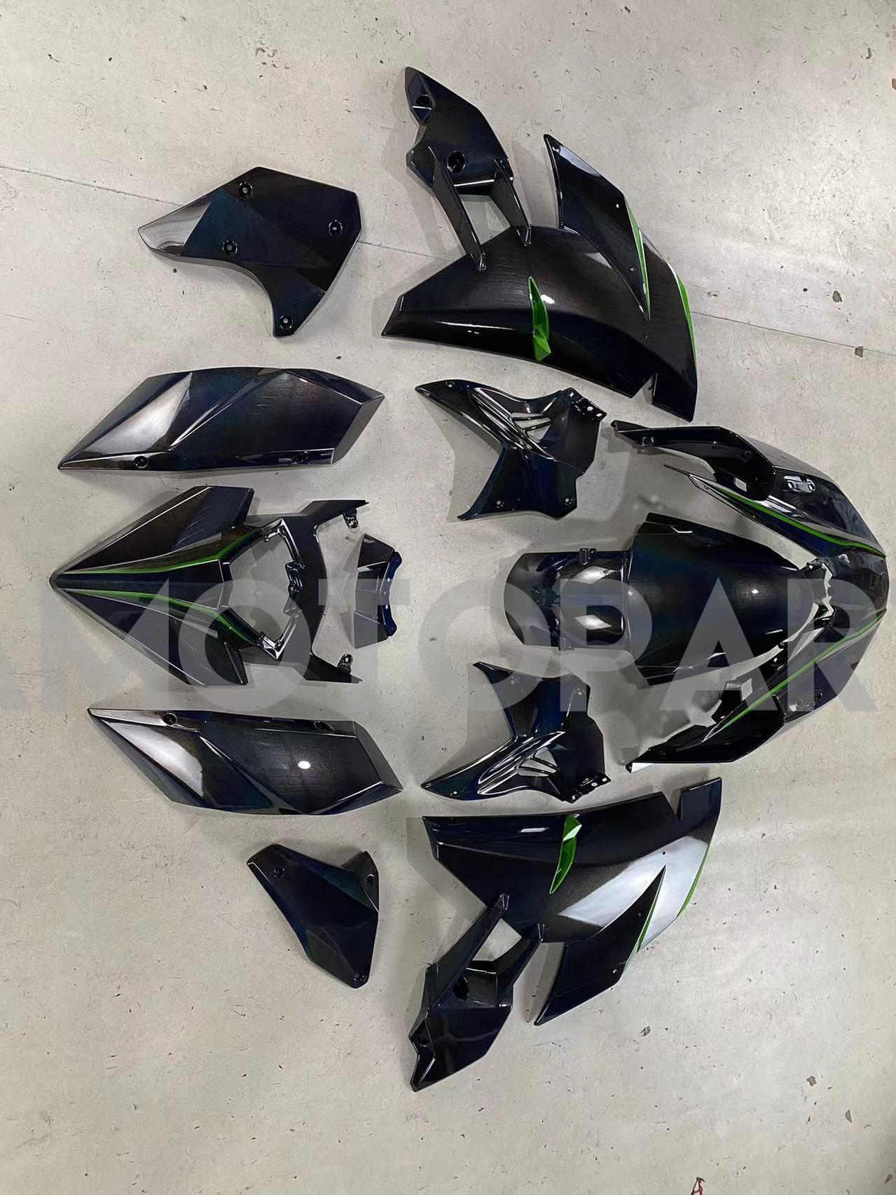 Amotopart 2015-2022 Kawasaki Ninja H2 Rainbow Fairing Kit