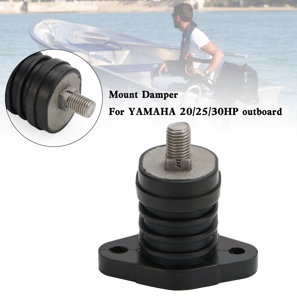 689-44516-00 Upper front mount damper for YAMAHA 20/25/30HP outboard