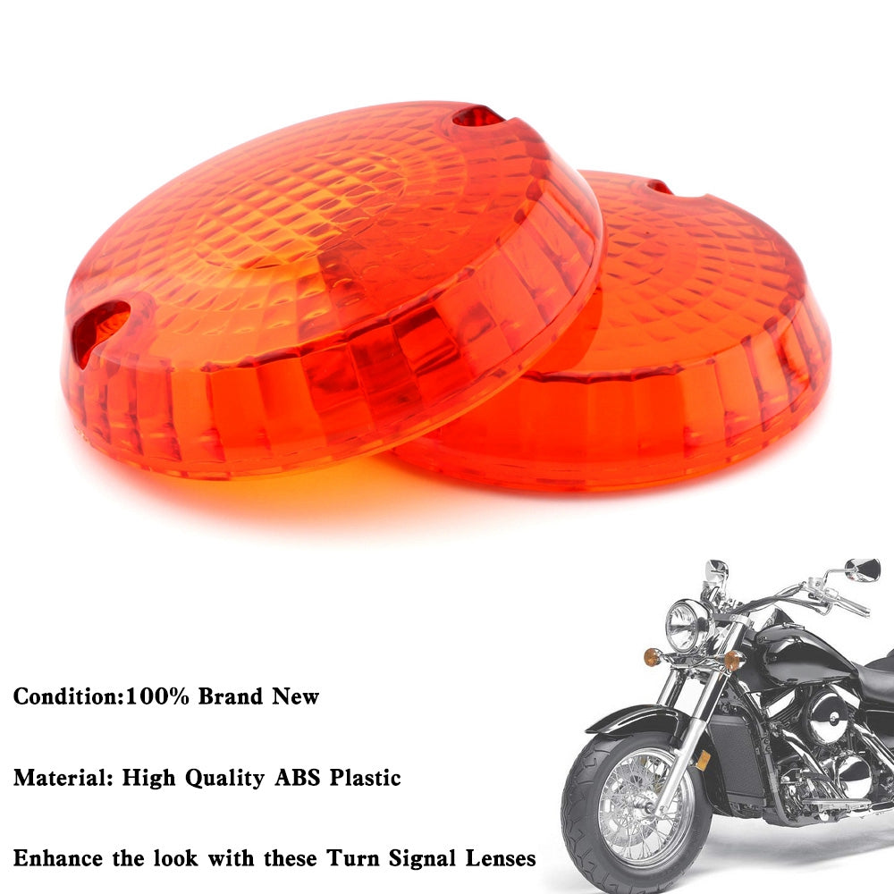 Turn Signals Indicators Lens Cover For Yamaha Kawasaki Vulcan 1500 VN