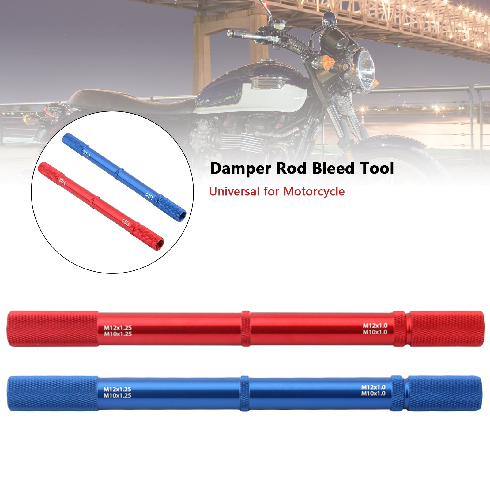 Universal Motorrad Gabel Bleed Tool Diy Suspension Reparatur Dämpfer Stange