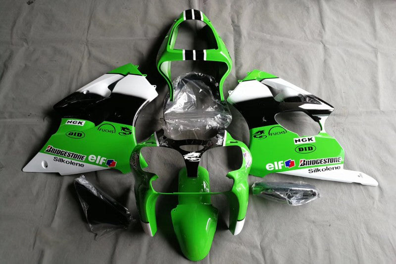 Amotopart Kawasaki 2009-2012 ZX6R 636 Kit de carenado verde Style6