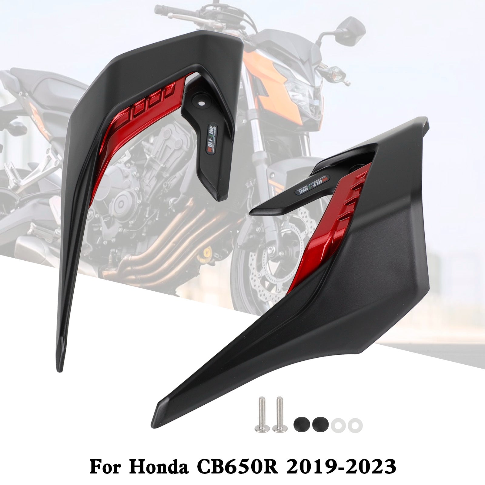 19-23 Honda CB650R Side Spoilers Aerodynamic Wing Deflector Fairing