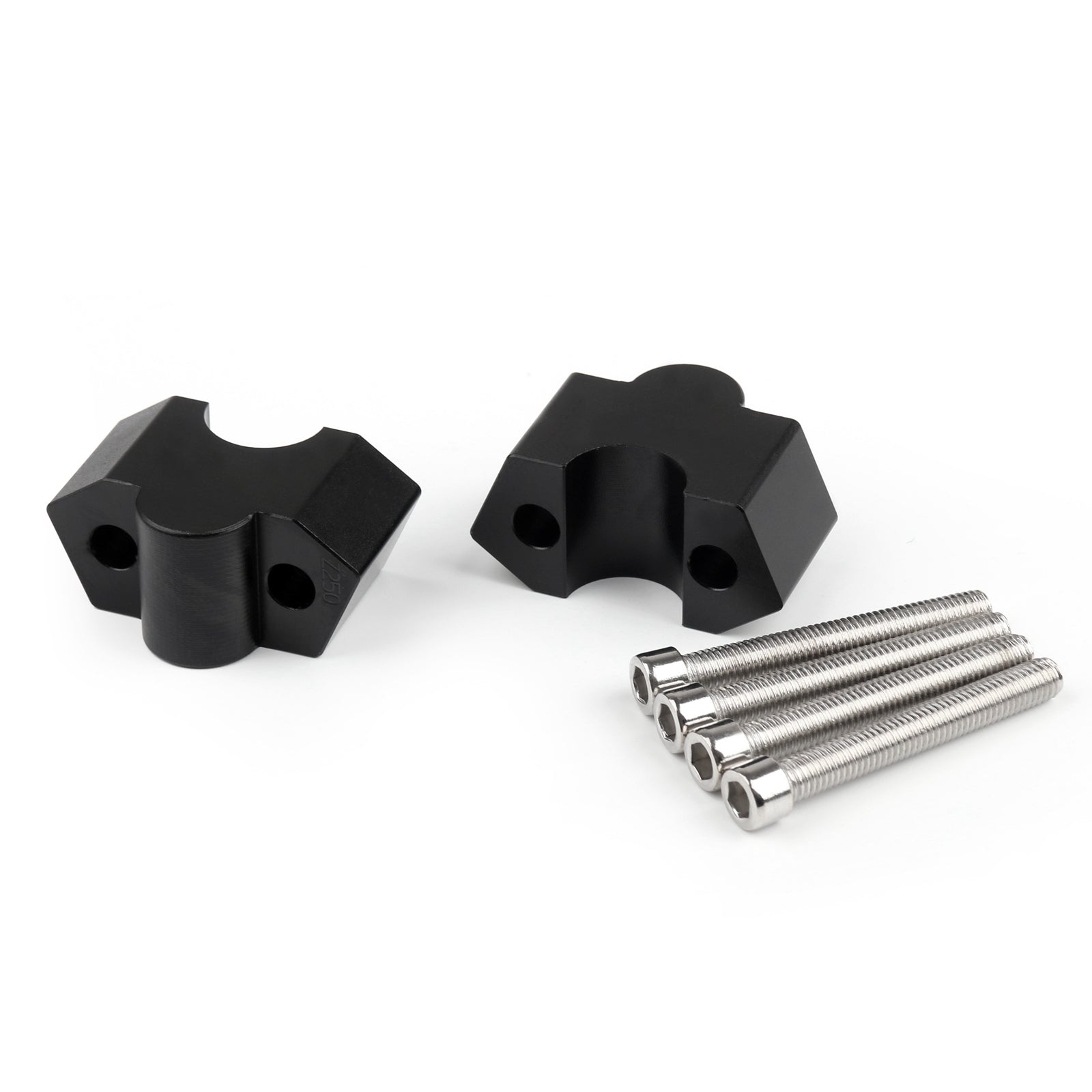 Kawasaki Z250 BLK Aluminum 7/8" 22mm Motorcycle HandleBar Riser Mount Clamps