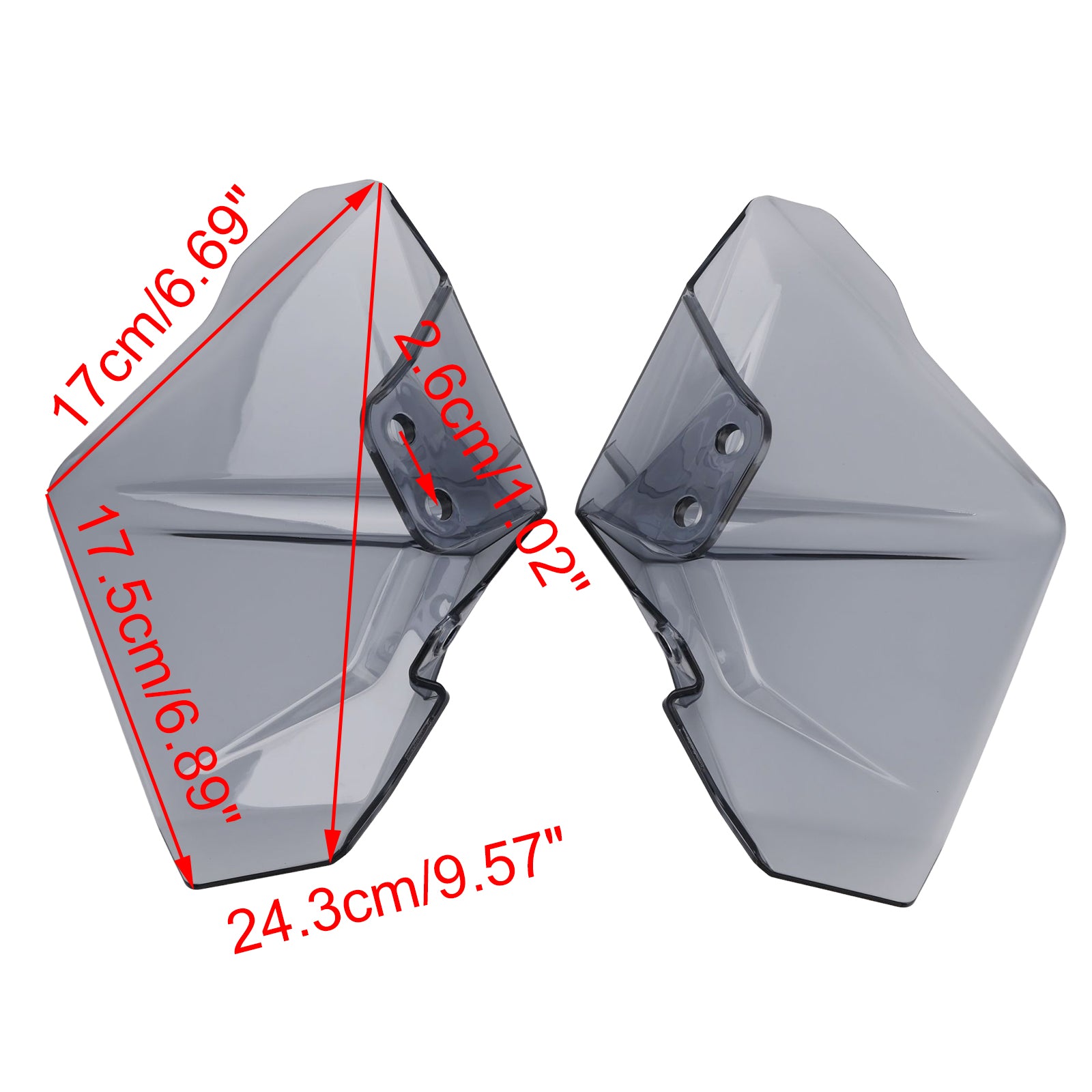 2025-2026 BMW R1300GS ADV Windshield Plate Side Panels