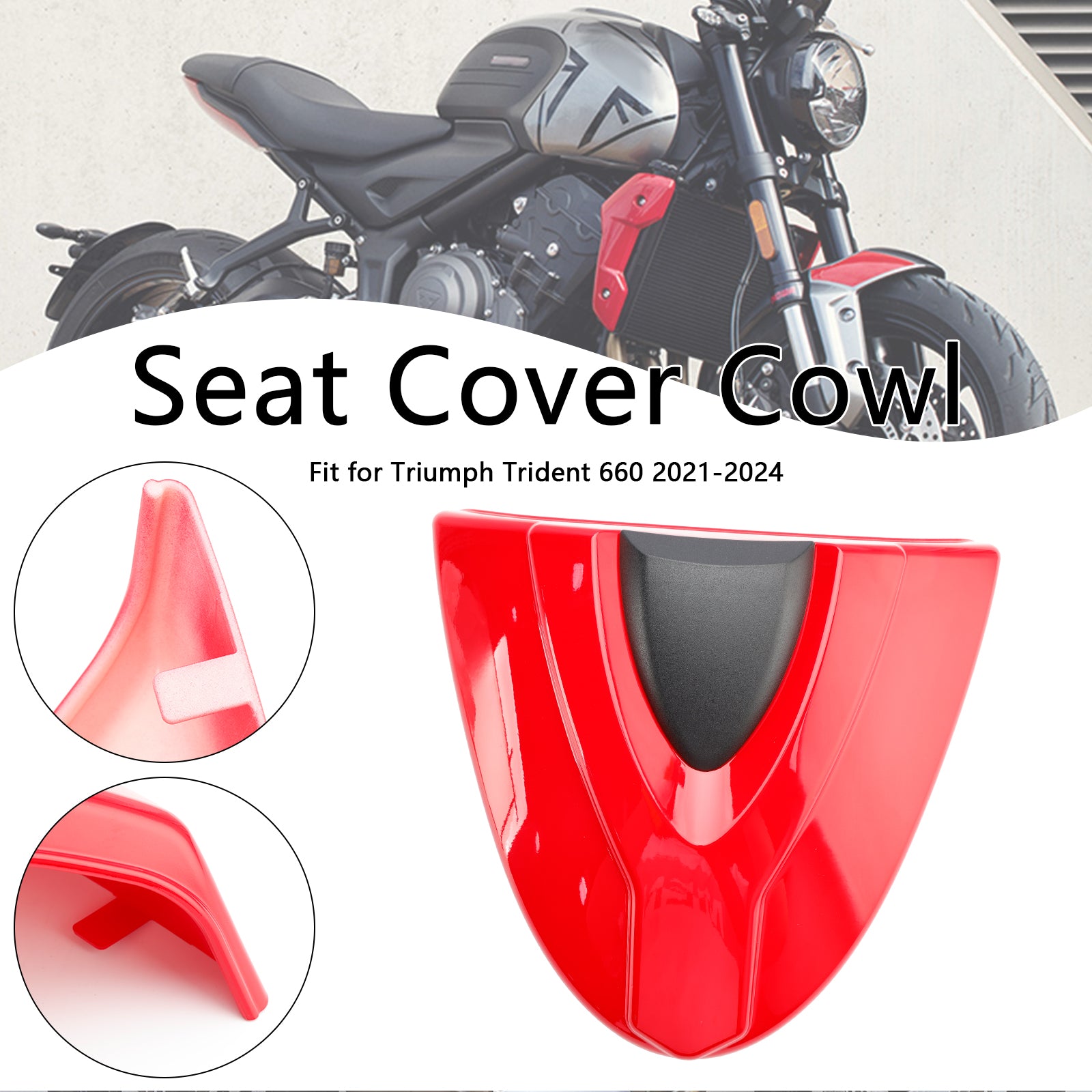 21-24 Trident 660 Tail Rear Seat Cover Fairing Cowl