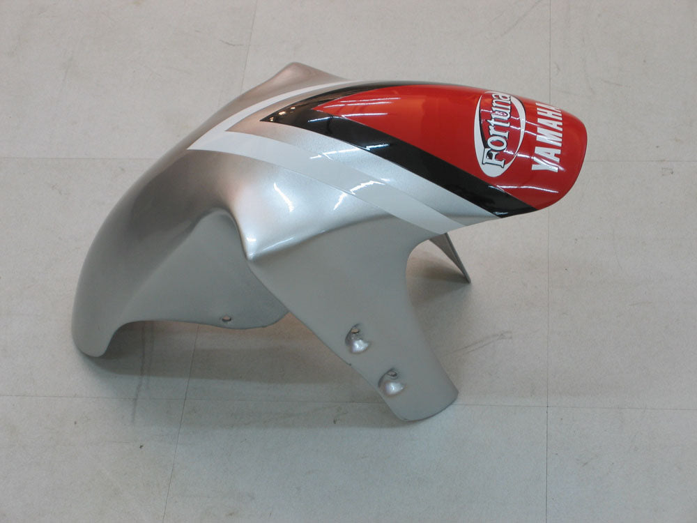 Amotopart 2000-2001 Yamaha YZF 1000 R1 Kit de carénage rouge et argent