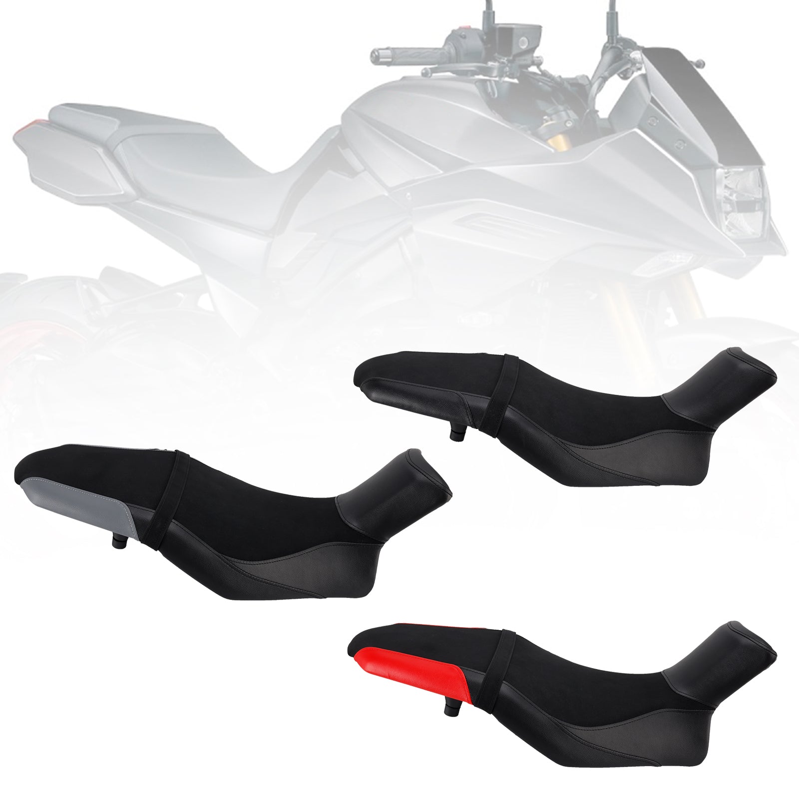 2019-2024 Suzuki Katana Complete Cushion Rider Passenger Seat Red