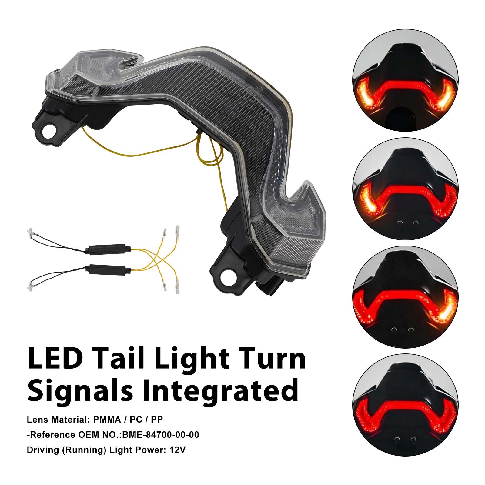 2025-2026 KAWASAKI Z900 Z900SE LED koncové světlo směrovky integrované