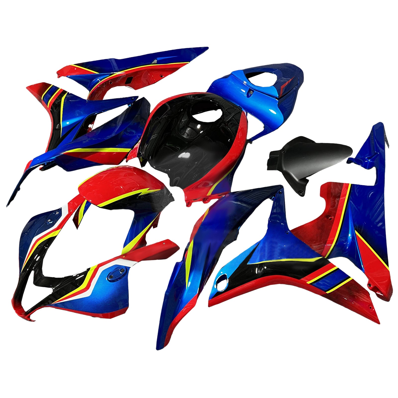 Amotopart 2007-2008 Honda CBR600RR Kit de carénage noir rouge jaune rouge bleu