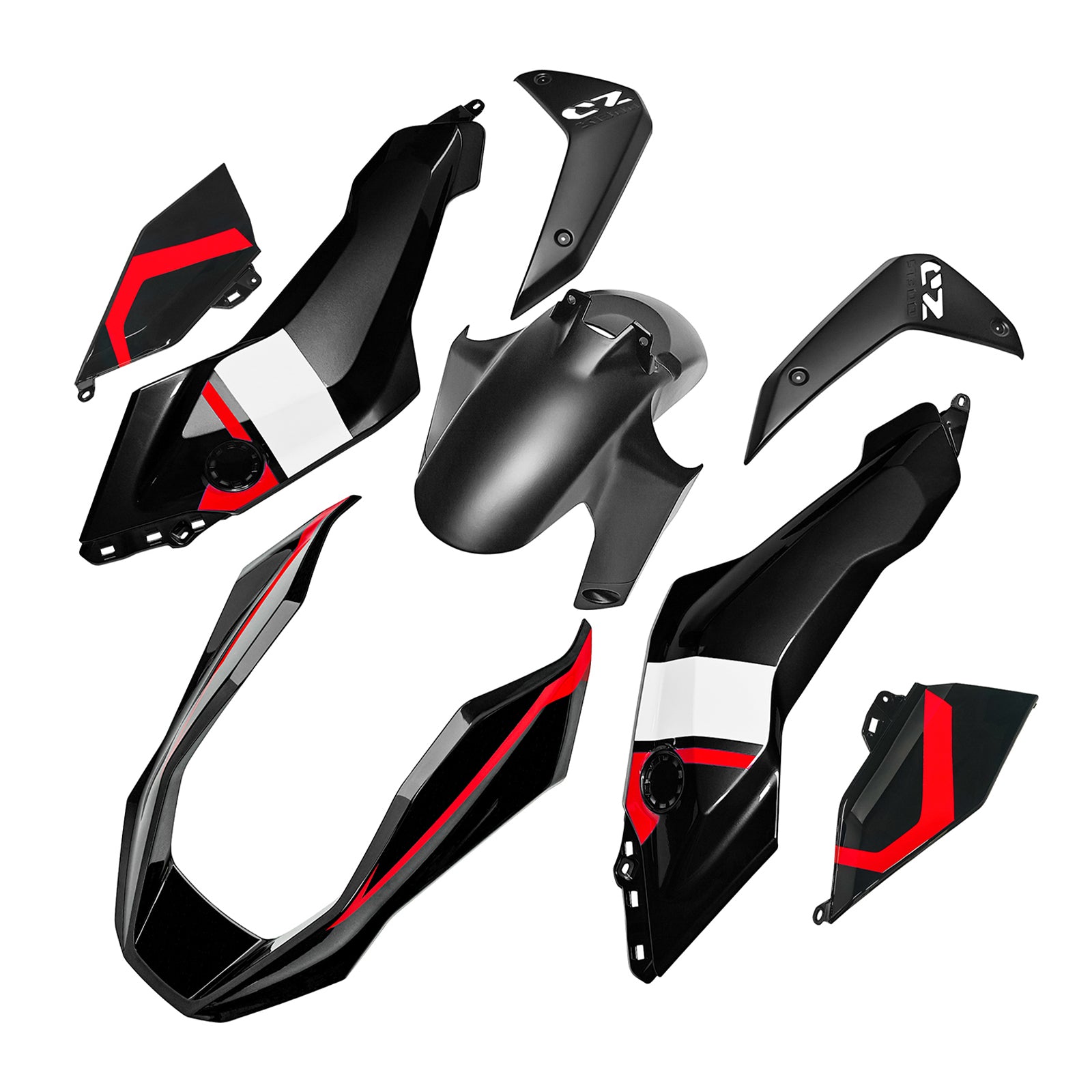 Amotopart 2024-2025 BMW R1300GS Black Red Line Fairing Kit