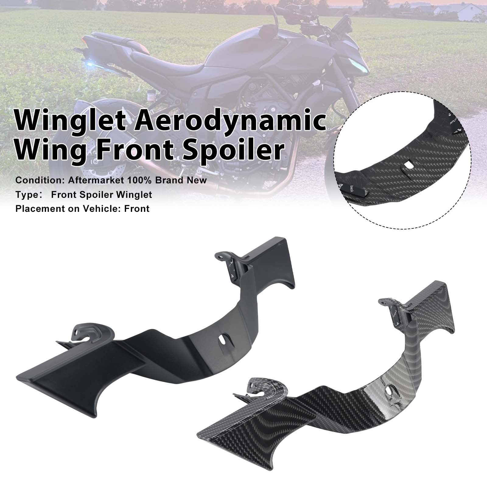 2025-2026 Yamaha MT-07 Winglet Aerodynamický přední spoiler křídla