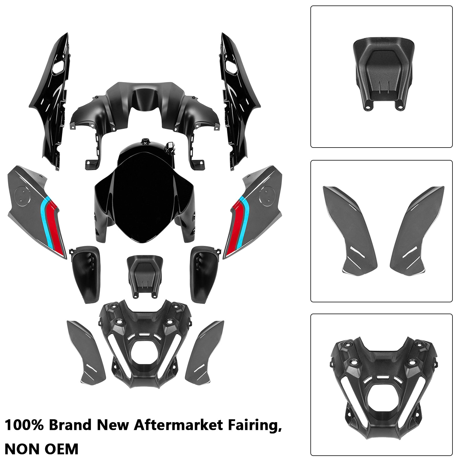 Amotopart 2021-2023 Yamaha MT 09 Fairing Kit