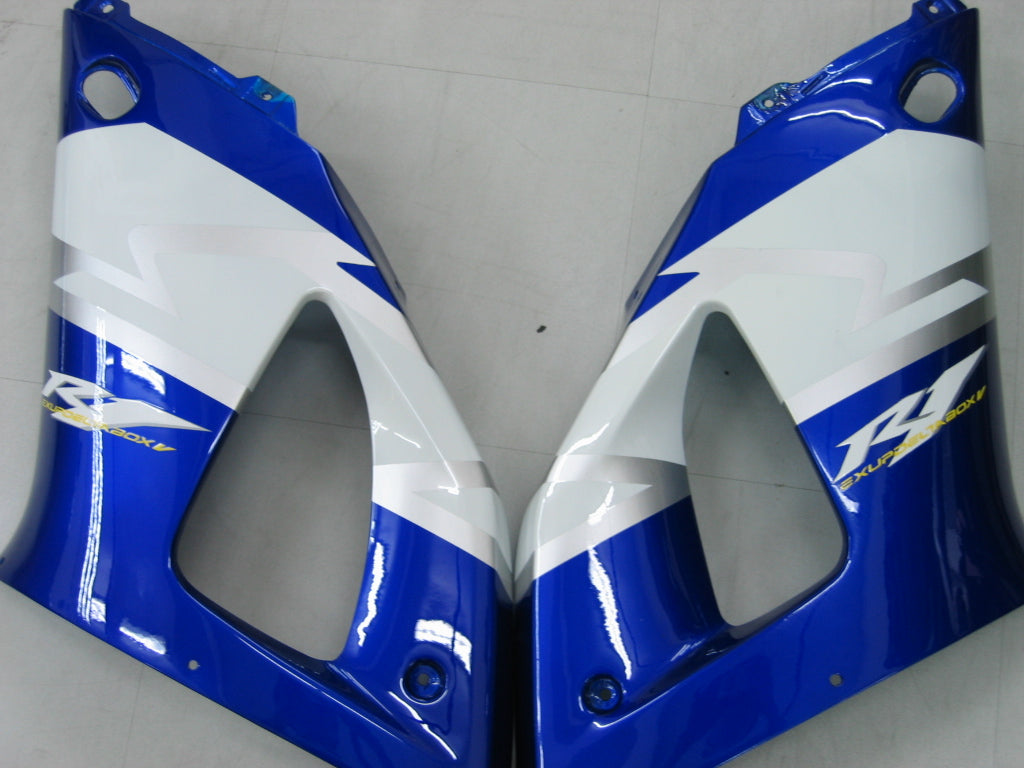 Amotopart 2000-2001 Yamaha YZF 1000 R1 Blue&White Style1 Fairing Kit