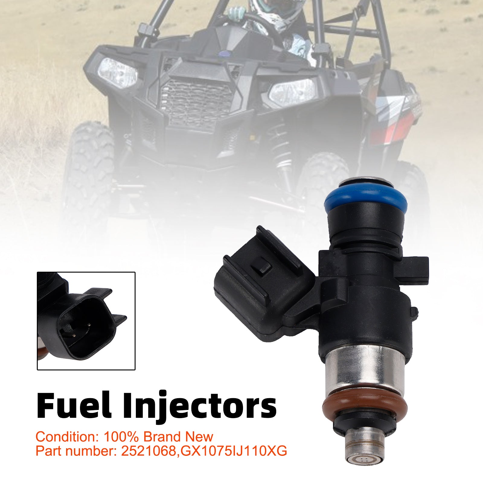 14-21 Polaris Ranger 570 EFI 2521068 Fuel Injectors GX1075IJ110XG