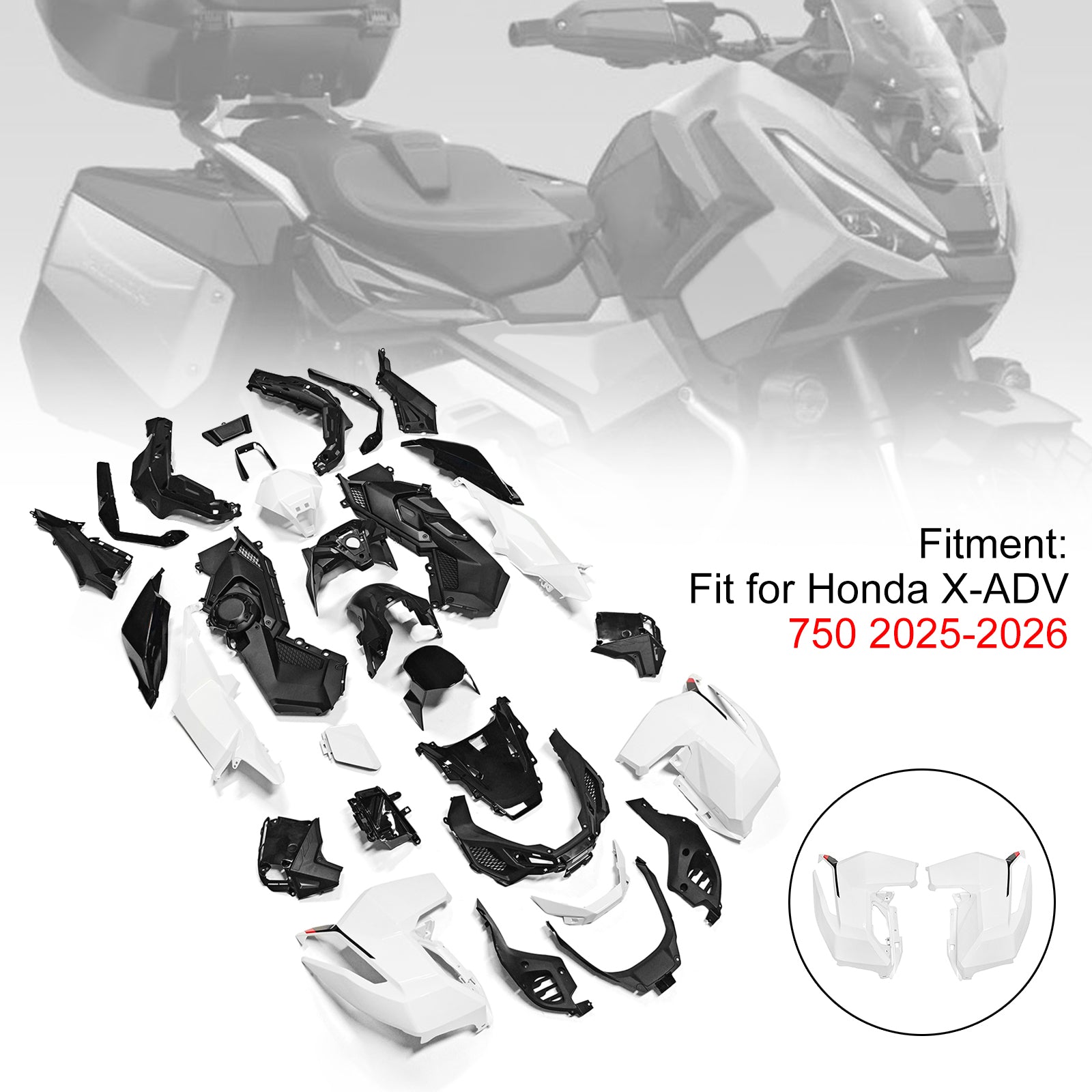 Amotopart 2025-2026 Honda X-ADV 750 Collection de kits de carénage