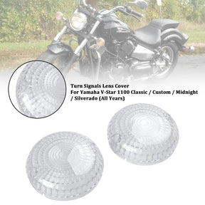 Yamaha V-Star1100 XVS650 Road Star Clear Front/Rear Turn Signals Lens Cover