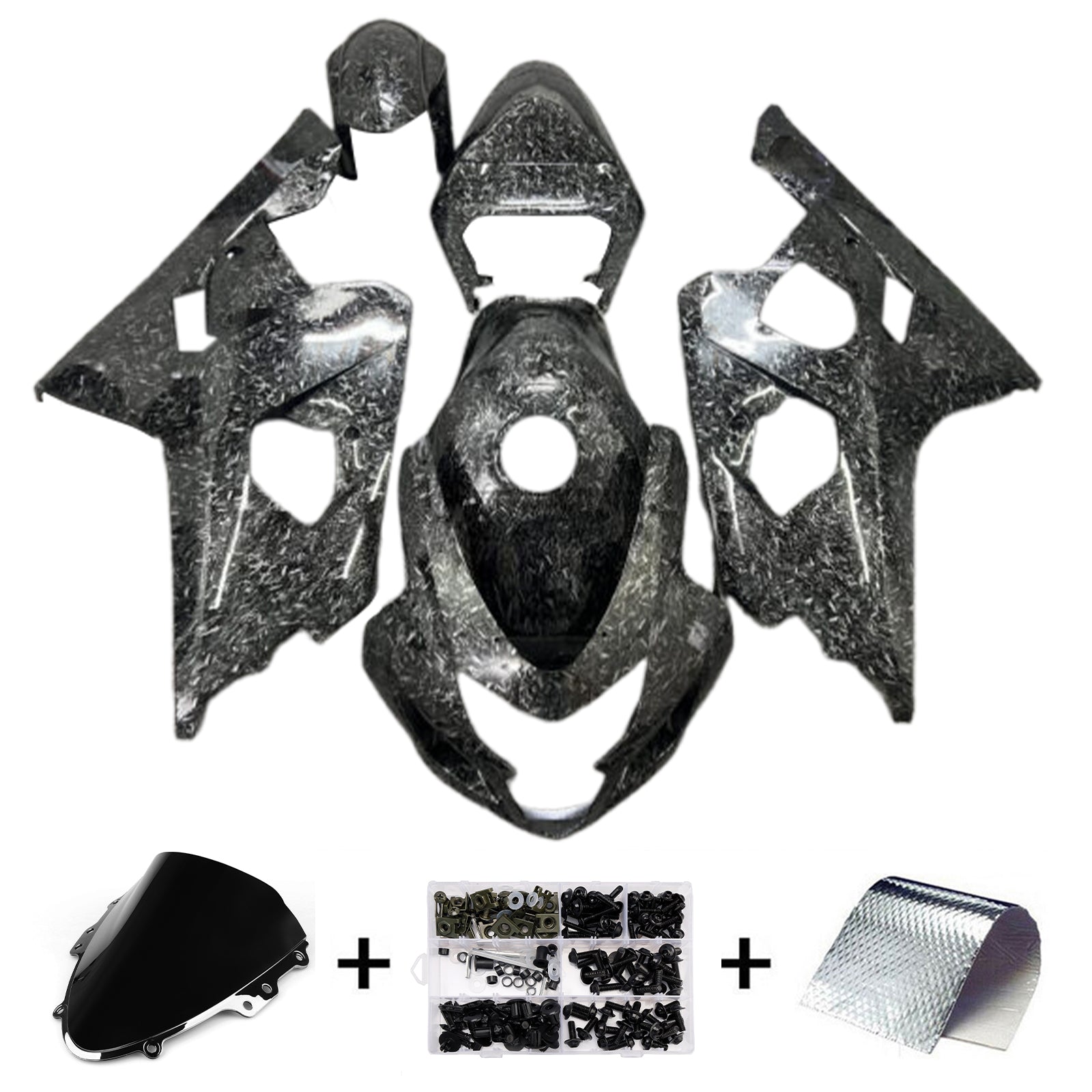 Amotopart 2004-2005 Suzuki GSXR 600/750 Forged Carbon Fiber Fairing Kit