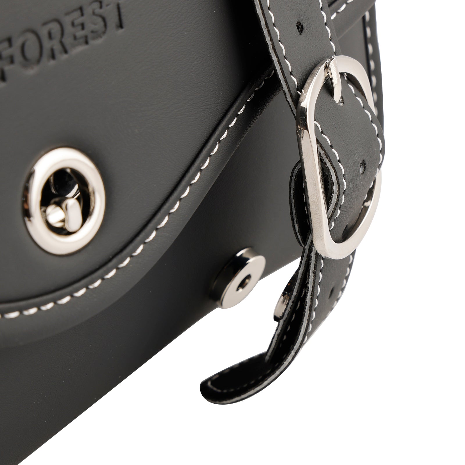 SaddleBag Bok Storage Torka ogonowa uniwersalne dopasowanie koloru pu białe dla motocykla białe