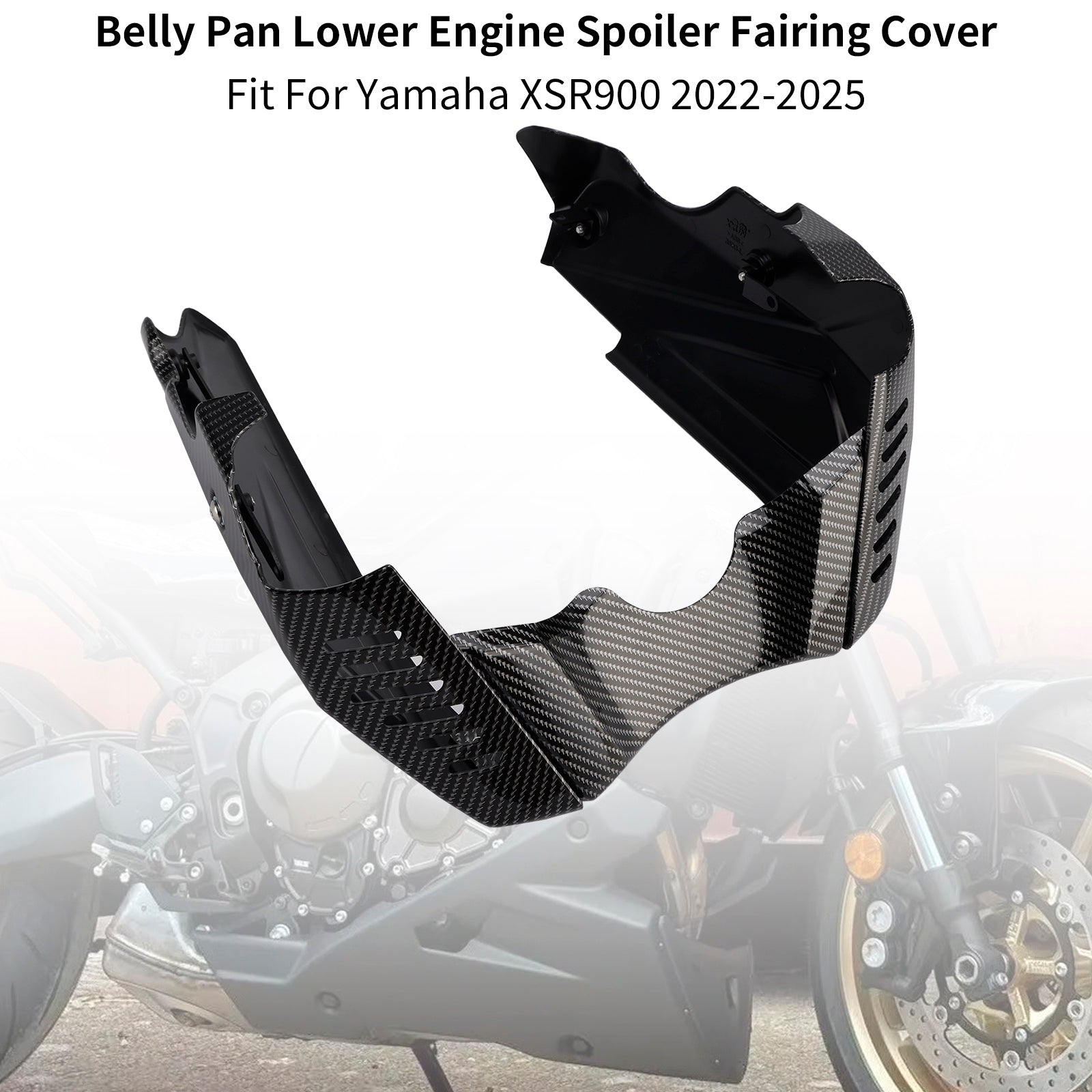 2022-2025 Yamaha XSR900 Belly Pan Lower Engine Spoiler Fairing Cover