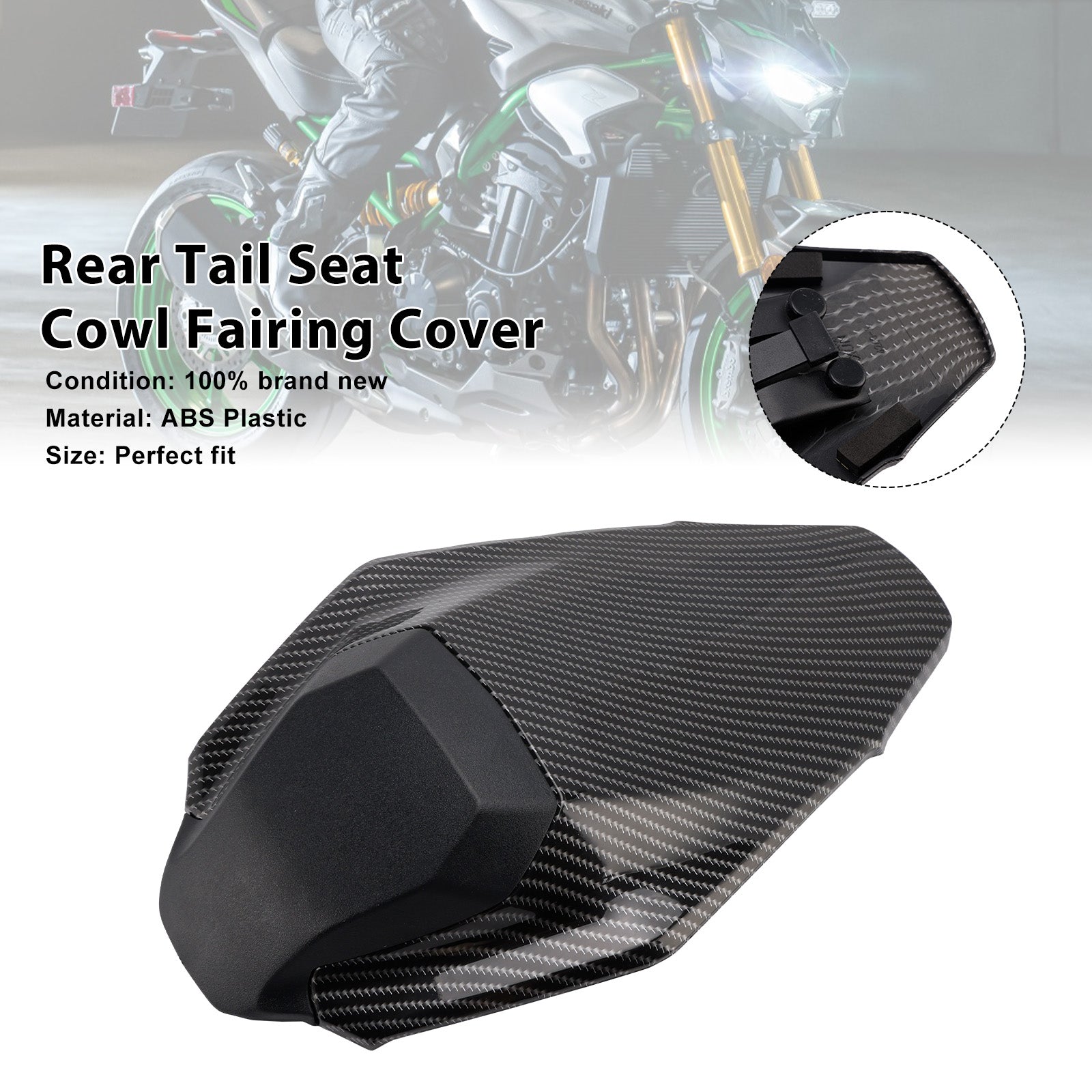 Kawasaki Z900 Z900SE 2025-2026 Couvercle de carénage de capot de siège arrière