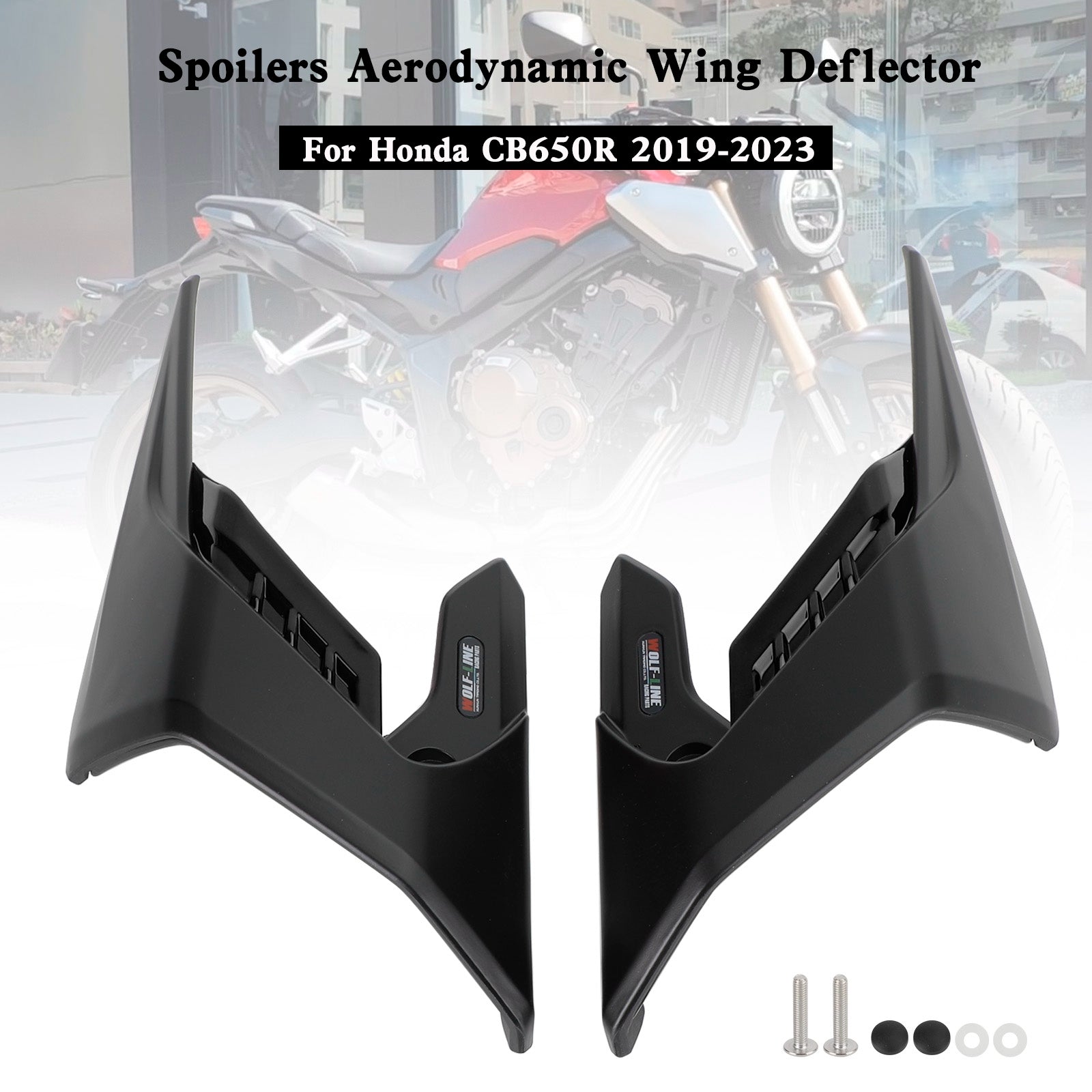 19-23 Honda CB650R Side Spoilers Aerodynamic Wing Deflector Fairing