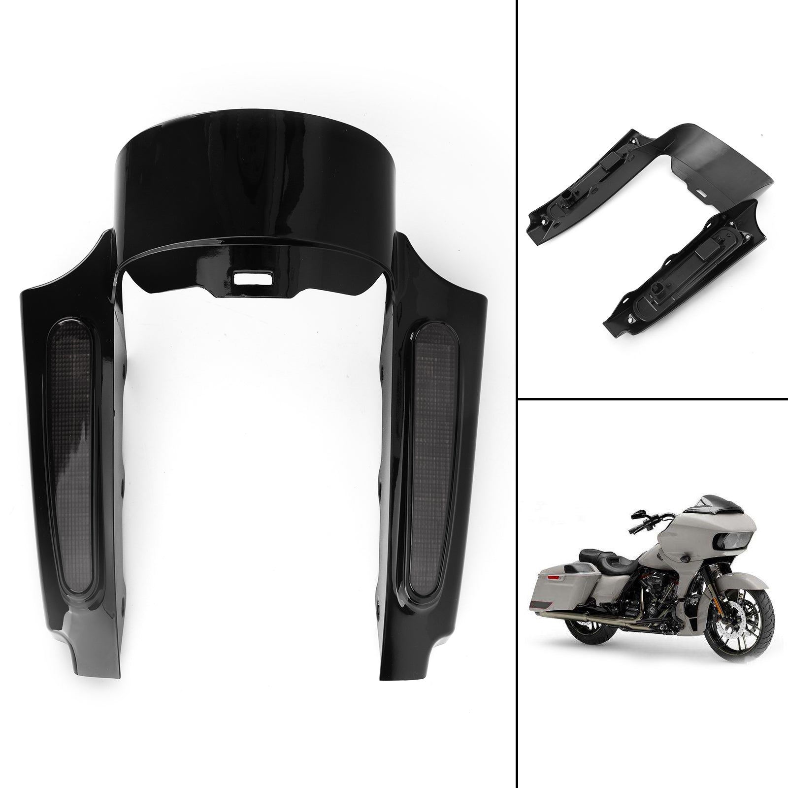 09-13 Touring Electra Road Street Glide Road King Smoke Rear Fender LED Light