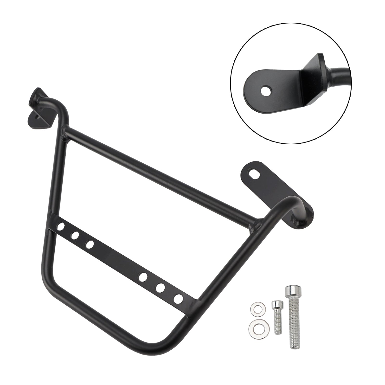 21-24 Guzzi V7 750Cc Luggage Rack Side Saddle Bag Mount Bracket Black Left