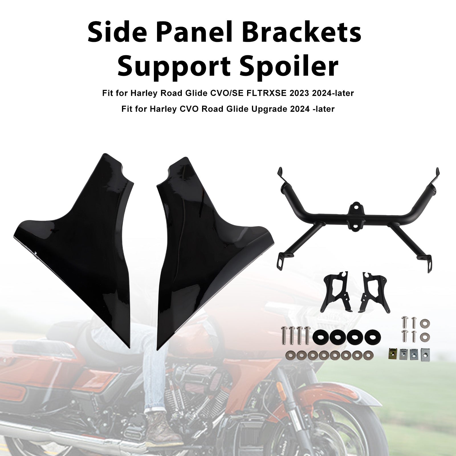 23-25 CVO 121 117 Road Glide FLTRXSESide Panel Brackets Support Spoiler