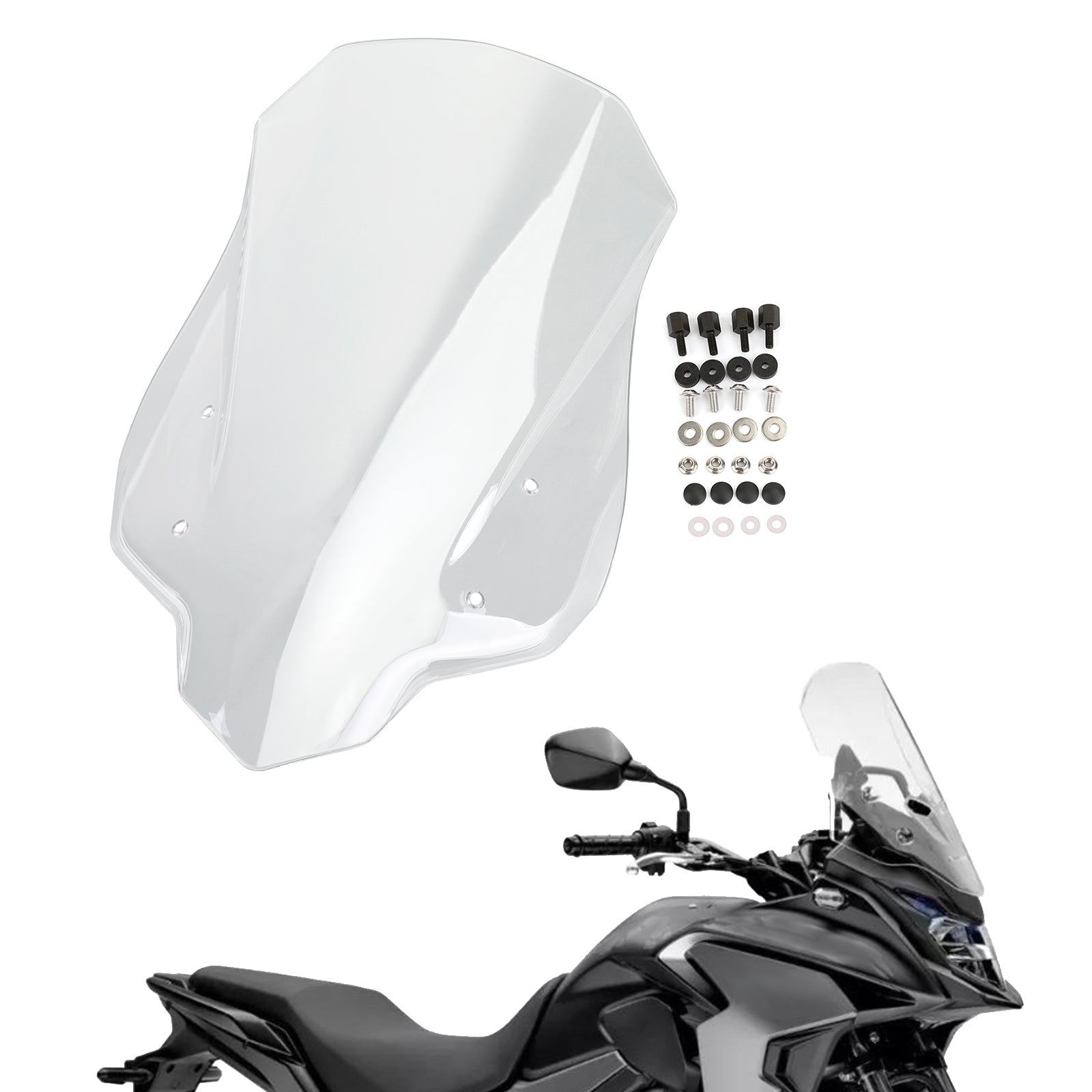 Honda CB500X 2013–2023 ABS-Kunststoff-Motorrad-Windschutzscheibe