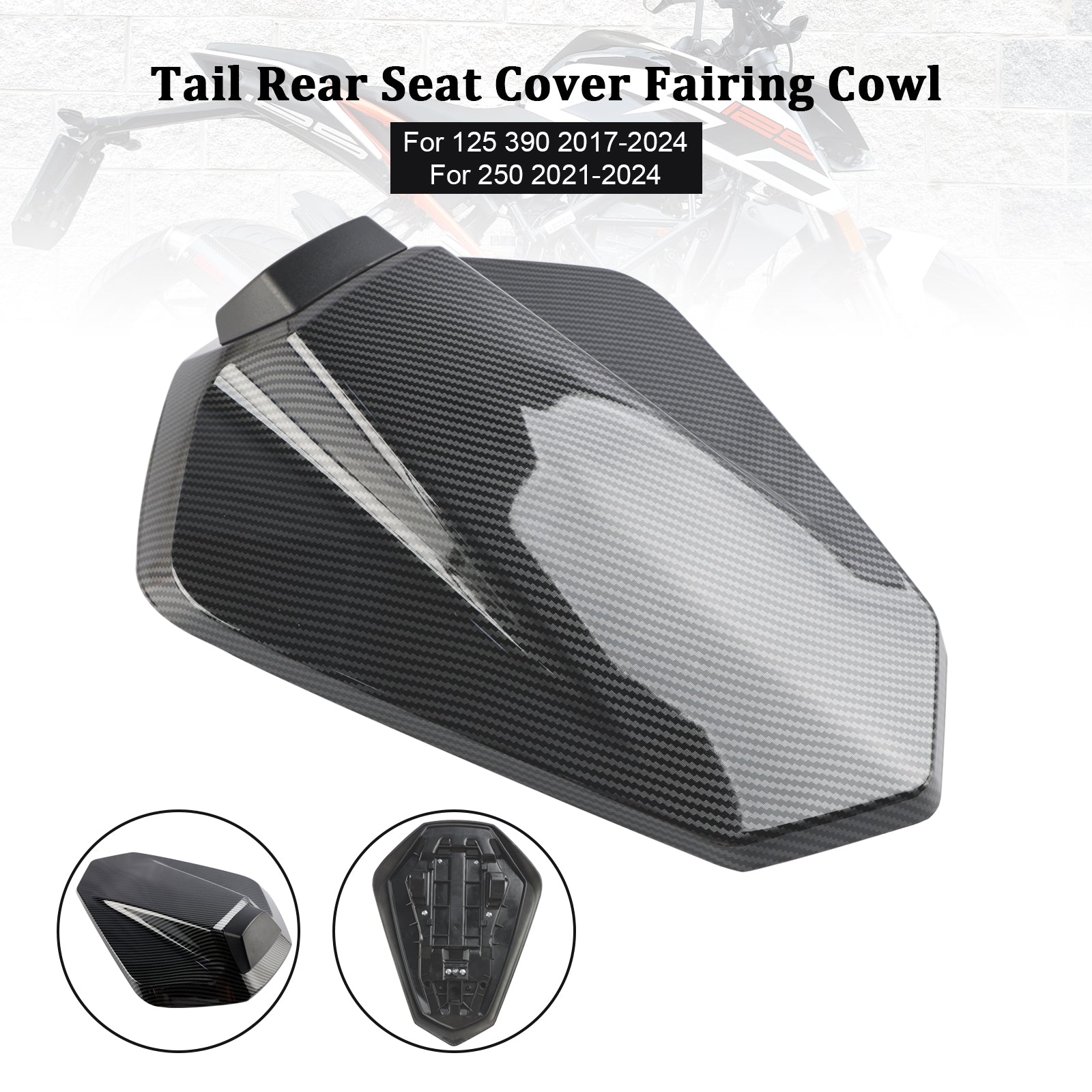 17-24 KTM 125 250 390 Tail Rear Seat Cover Fairing Cowl