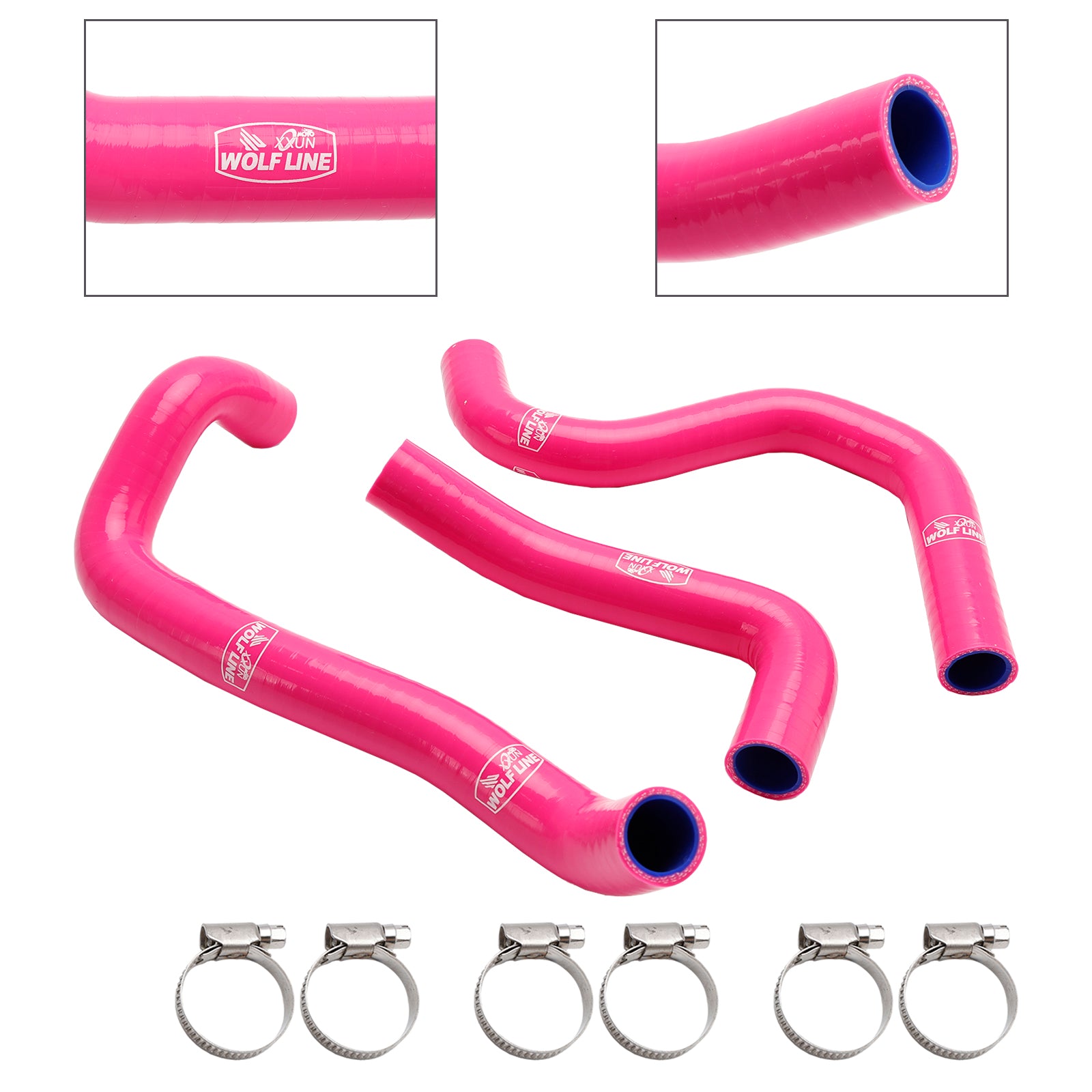 20-22 Street Triple 765 R RS Silicone Radiator Coolant Hose Kit