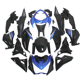 Amotopart 2013-2018 Kawasaki Z800 Black Blue Fairing Kit