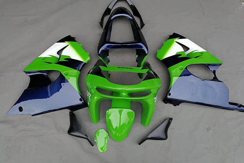 Amotopart Kawasaki 2009-2012 ZX6R 636 Green Style3 Fairing Kit