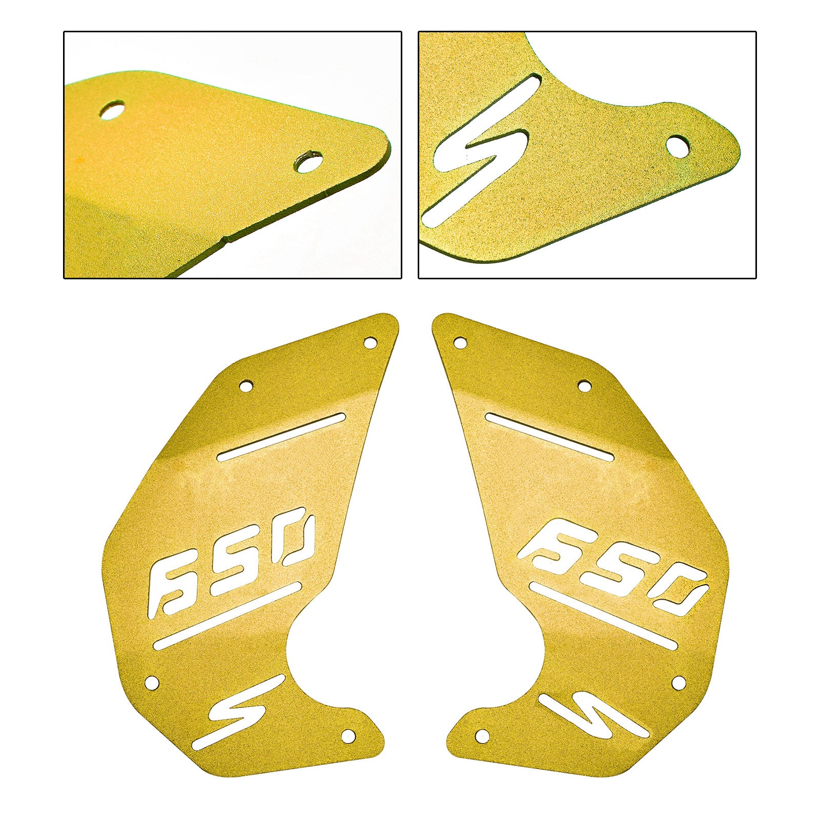 Plaque de couverture de moteur, panneau latéral doré pour Kawasaki Vulcan S En650 Vn650 15-22 Cafe