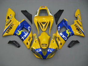 Amotopart 2000–2001 Yamaha YZF 1000 R1 blau-gelbes Verkleidungsset