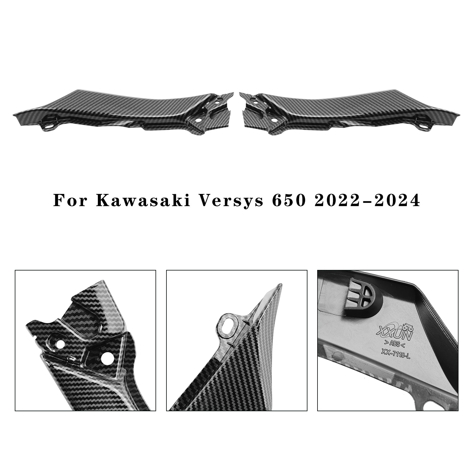 22-24 Kawasaki Versys 650 KLE650 Side Seat Fairing Panel Cowl