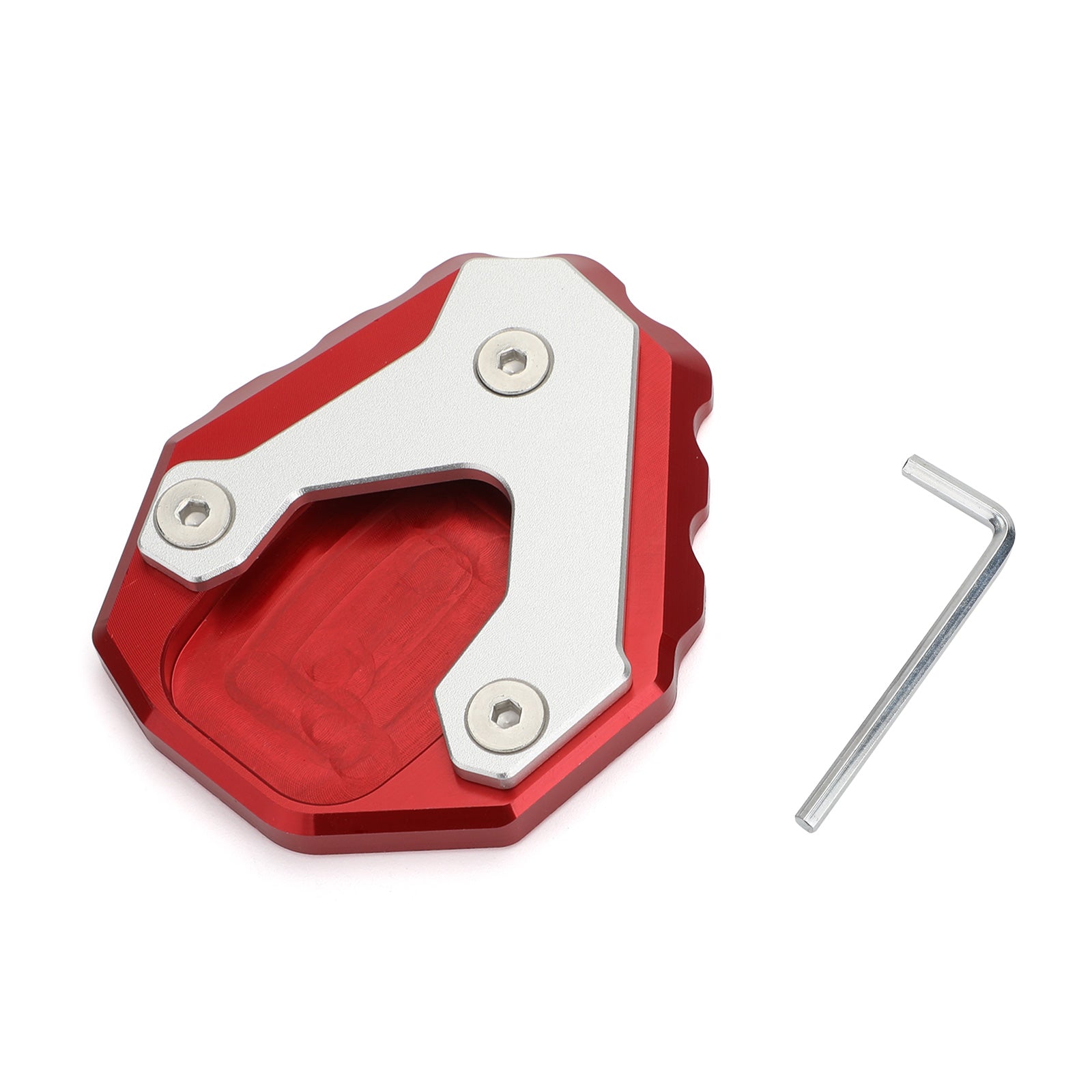 Side Stand Extension Kickstand Enlarger Plate For HONDA CB500X 2019 Red