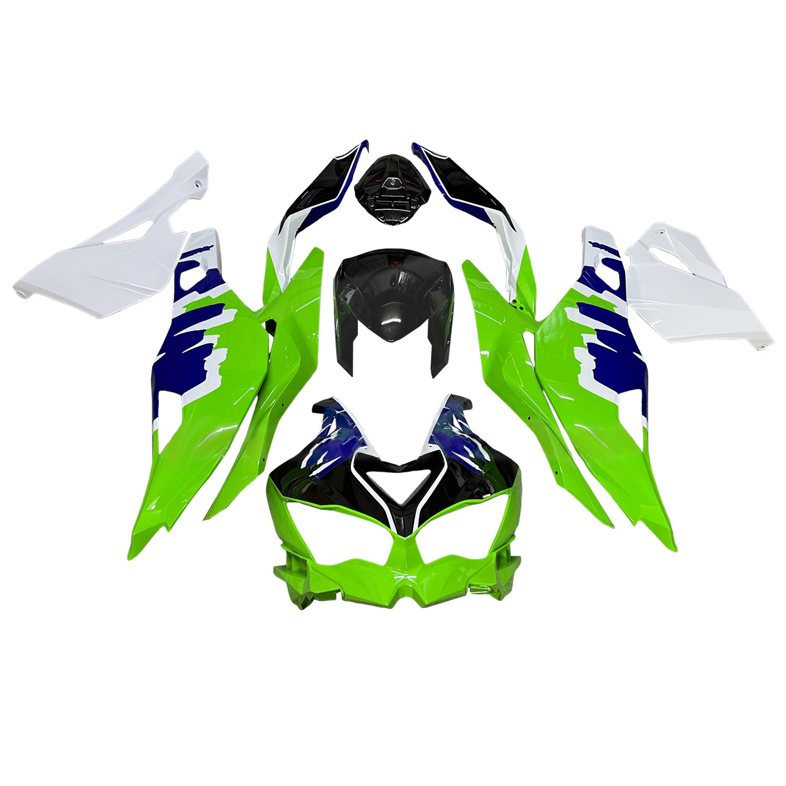 Amotopart 2019-2025 Kawasaki ZX-25R Ninja ZX-4R ZX-4RR Green Blue White Fairing Kit