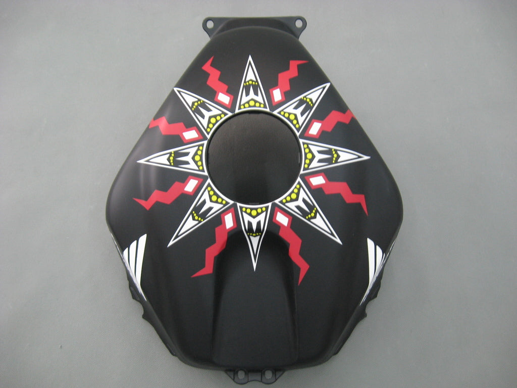 Amotopart 2005-2006 Honda CBR600RR Kit de carénage noir mat avec logos rouges