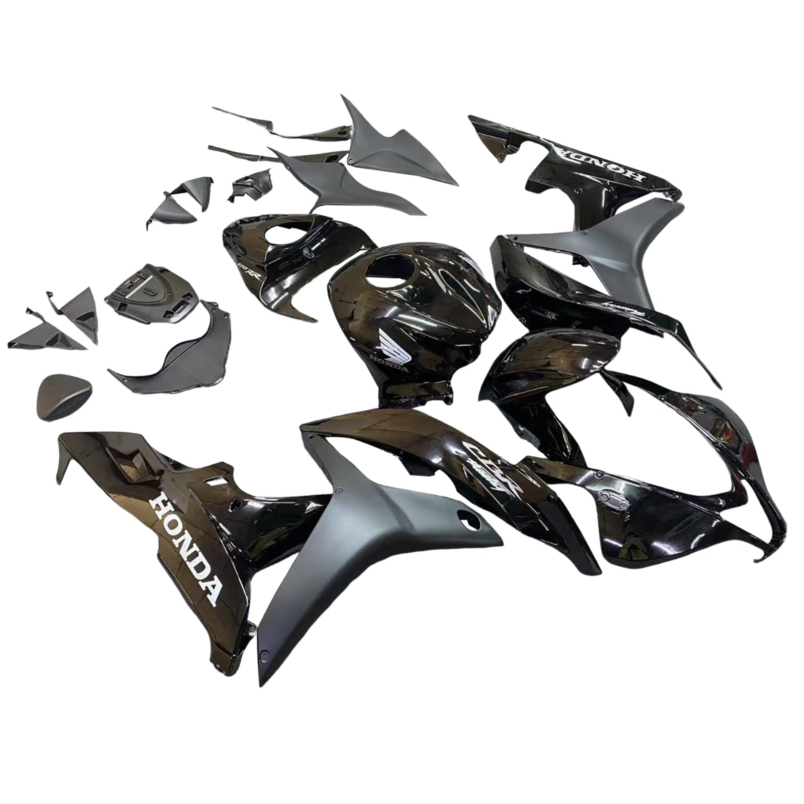 Amotopart 2007-2008 Honda CBR600RR Black Fairing Kit